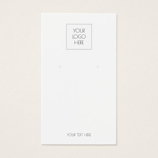 Voeg uw Logo Simple Earning Display Kaart toe (Voorkant)