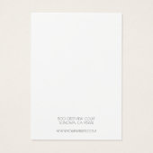 Voeg uw Logo Simple Ketting Jewelry Display Kaart  (Achterkant)