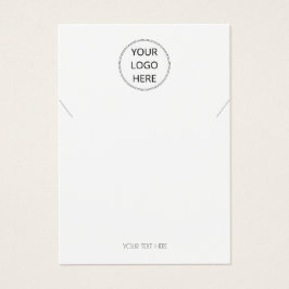 Voeg uw Logo Simple Ketting Jewelry Display Kaart 