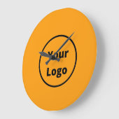 Voeg uw logo sinaasappel toe grote klok (Hoek)