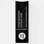 Voeg uw Logo-slogan en promotietekst toe Spandoek (Verticaal)