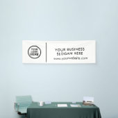 Voeg uw Logo-slogan en tekstpromotiebanner toe Spandoek (Beurs)