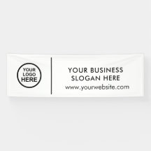 Voeg uw Logo-slogan en tekstpromotiebanner toe