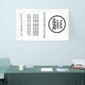 Voeg uw Logo-slogan en tekstpromotiebanner toe Spandoek (Beurs)