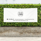 Voeg uw Logo sociale media-merkmarketing toe Spandoek