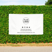 Voeg uw Logo sociale media-merkmarketing toe Spandoek