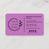 Voeg Uw Logo sociale Media QR Code Collectief Busi Visitekaartje (Voorkant)