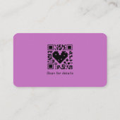 Voeg Uw Logo sociale Media QR Code Collectief Busi Visitekaartje (Achterkant)