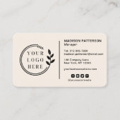 Voeg Uw Logo sociale Media QR Code Collectief Busi Visitekaartje (Voorkant)