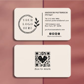 Voeg Uw Logo sociale Media QR Code Collectief Busi Visitekaartje