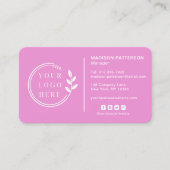 Voeg uw Logo sociale media QR Code Corporate toe Visitekaartje (Voorkant)