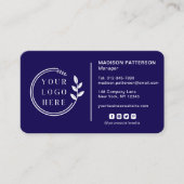 Voeg uw Logo sociale media QR Code Corporate toe Visitekaartje (Voorkant)