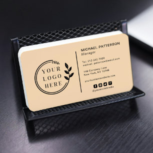 Voeg uw Logo sociale media QR Code Corporate toe Visitekaartje