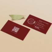 Voeg uw Logo sociale media QR Code Corporate toe Visitekaartje