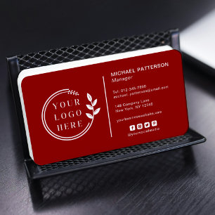 Voeg uw Logo sociale media QR Code Corporate toe Visitekaartje