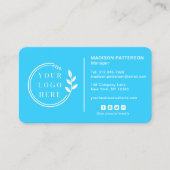 Voeg uw Logo sociale media QR Code Corporate toe Visitekaartje (Voorkant)