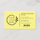 Voeg uw Logo sociale media QR Code Corporate toe Visitekaartje (Voorkant)