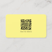 Voeg uw Logo sociale media QR Code Corporate toe Visitekaartje (Achterkant)