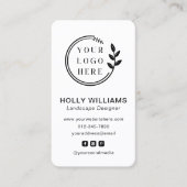 Voeg uw Logo sociale media QR Code Corporate toe Visitekaartje (Voorkant)