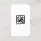 Voeg uw Logo sociale media QR Code Corporate toe Visitekaartje (Achterkant)
