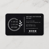 Voeg uw Logo sociale media QR Code Corporate toe Visitekaartje (Voorkant)