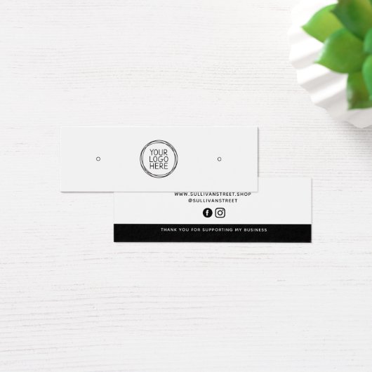 Voeg uw Logo sociale media studente aardehouder to Mini Visitekaartjes (Bureau)