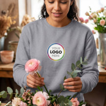 Voeg Uw Logo Sweatshirt Toe - Centrale Borst Plaat