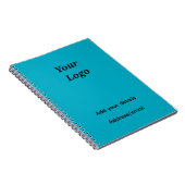 Voeg uw logo tekst toe Pic notebook Notitieboek (Rechterzijde)