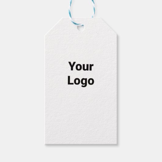 Voeg uw logo-tekstfoto toe cadeaulabel (Voorkant)
