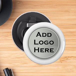 Voeg uw logo toe aan bedrijfscadeau button flesopener