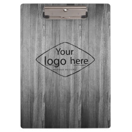 Voeg uw logo toe aan rustiek boerderijhout klembord