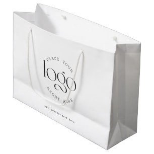 Voeg uw logo toe Aangepaste zakelijke promotie wit Groot Cadeauzakje