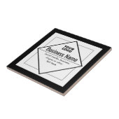 Voeg Uw Logo Toe Aanpasbare Sjabloon Tegeltje (Zijkant)