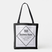 Voeg uw logo toe Aanpasbare sjabloon Tote Bag (Achterkant)