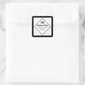 Voeg uw logo toe Aanpasbare sjabloon Vierkante Sticker (Tas)