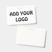 VOEG UW LOGO TOE BADGE (Voor- en achterkant)