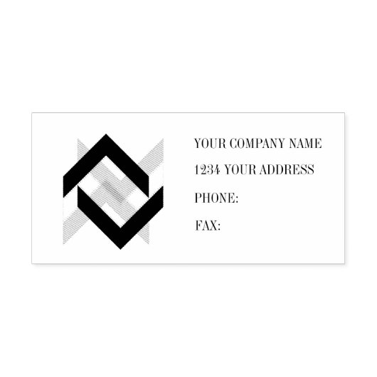voeg uw logo toe, beveel uw bedrijf af rubberstempel (Afrduk)