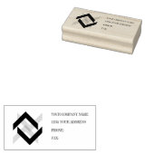 voeg uw logo toe, beveel uw bedrijf af rubberstempel (Gestempeld)