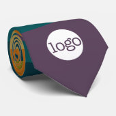 Voeg uw Logo toe - Business Modern - herfstkleuren Stropdas (Opgerold)