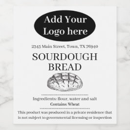 Voeg Uw Logo Toe Cottage Bakkerij Productlabel ZCB Wijn Etiket