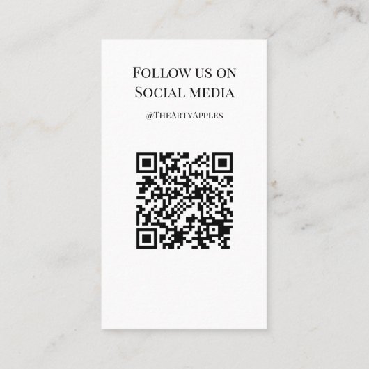 VOEG UW LOGO toe dank u bestelt insert card regenb Visitekaartje (Achterkant)