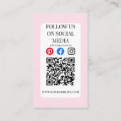 VOEG UW LOGO toe dank u de kaartbellen te plaatsen Visitekaartje (Achterkant)