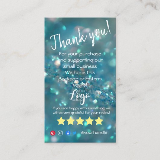 VOEG UW LOGO toe dank u het inbrengen van de kaart Visitekaartje (Voorkant)