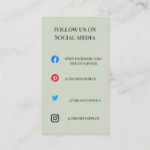 Voeg uw Logo toe – Decal Application Care Kaarten Visitekaartje (Achterkant)