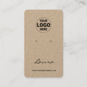 Voeg uw logo toe die beeldschermen met Kraft Paper Visitekaartje (Voorkant)