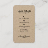 Voeg uw logo toe die beeldschermen met Kraft Paper Visitekaartje (Achterkant)