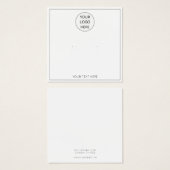 Voeg uw Logo toe die de Kaart van het Vertonende V (Voorkant /achterkant)