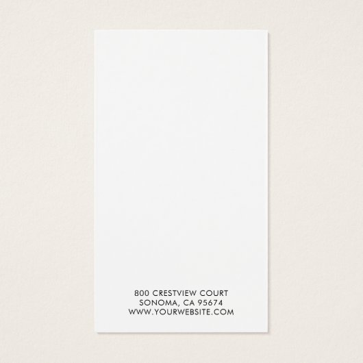 Voeg uw Logo toe die de Kaart van het Vertonende V (Achterkant)