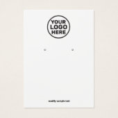 Voeg uw Logo toe die de Kaart van het Vertonende V (Voorkant)