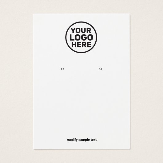 Voeg uw Logo toe die de Kaart van het Vertonende V (Voorkant)